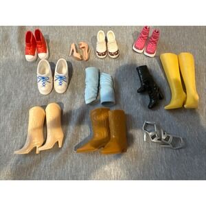 Assorted Lot of Barbie And Ken Doll Shoes, Lots of Variety!